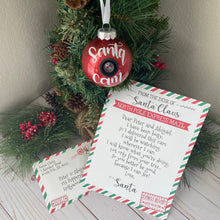 Load image into Gallery viewer, Santa Cam Ornament + Letter