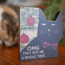 Load image into Gallery viewer, Funny Cat Christmas Shelf Sitter