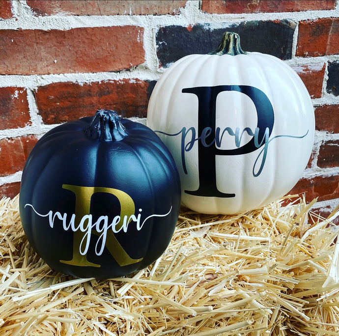 Personalized Fall Pumpkin