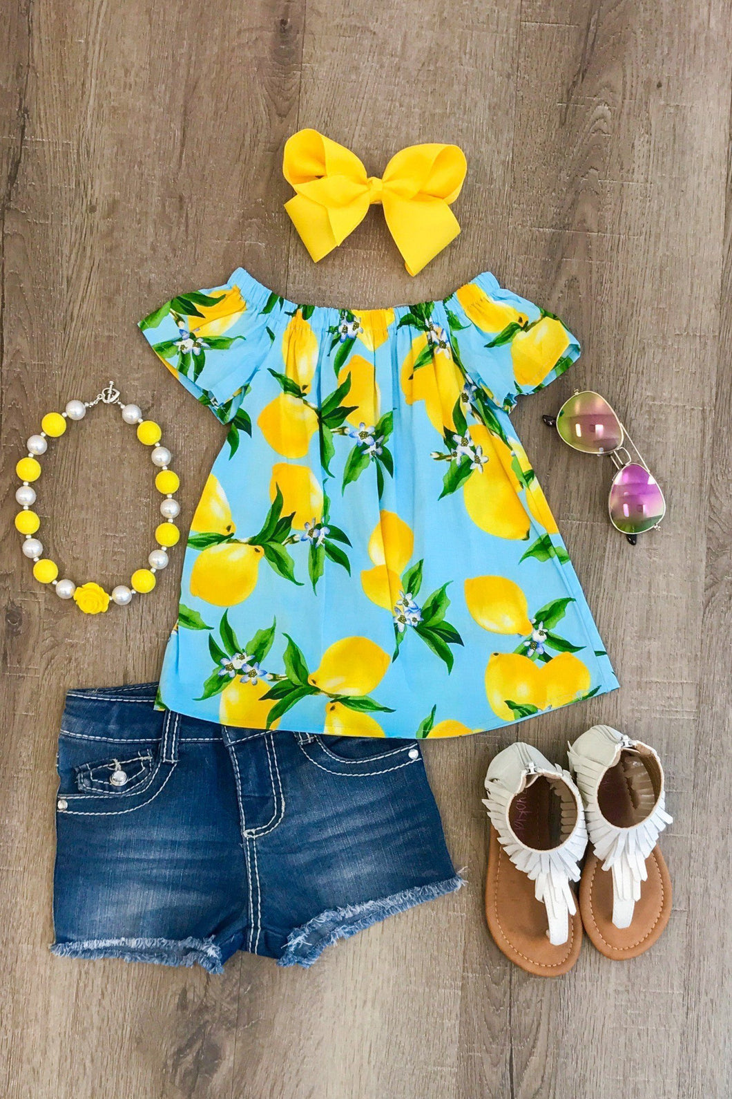 Girls Lemon Love Top