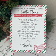 Load image into Gallery viewer, Santa Cam Ornament + Letter