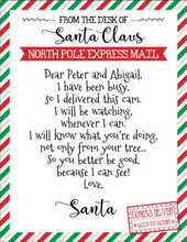 Load image into Gallery viewer, Santa Cam Ornament + Letter