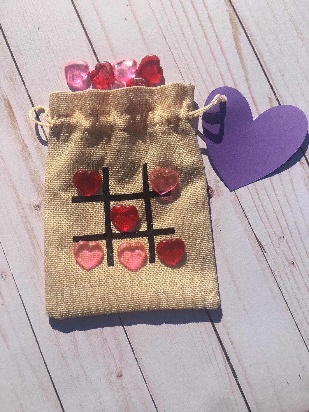 Valentines Tic-Tac-Toe Bag