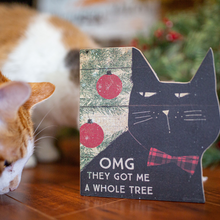 Load image into Gallery viewer, Funny Cat Christmas Shelf Sitter